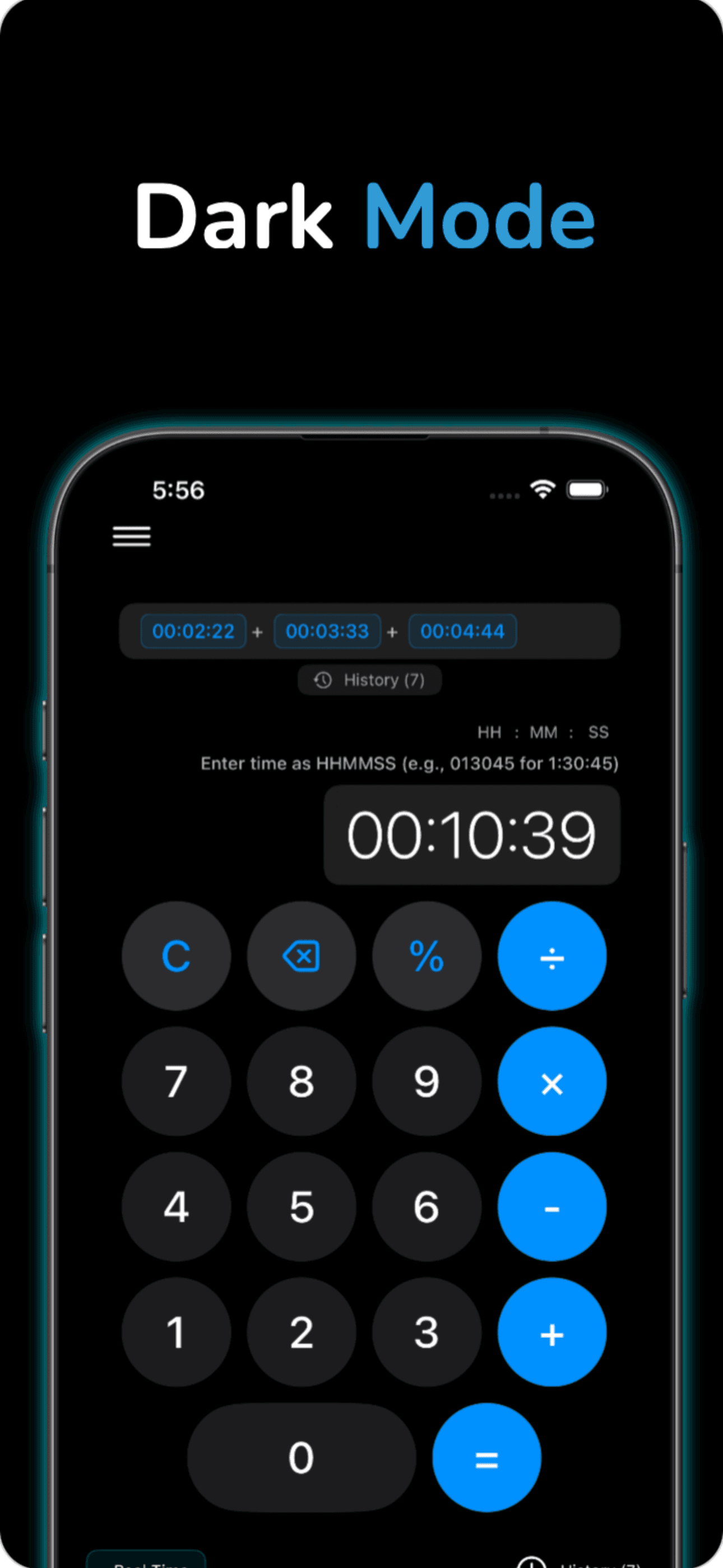 GT Time Calculator App Store Screenshot 2