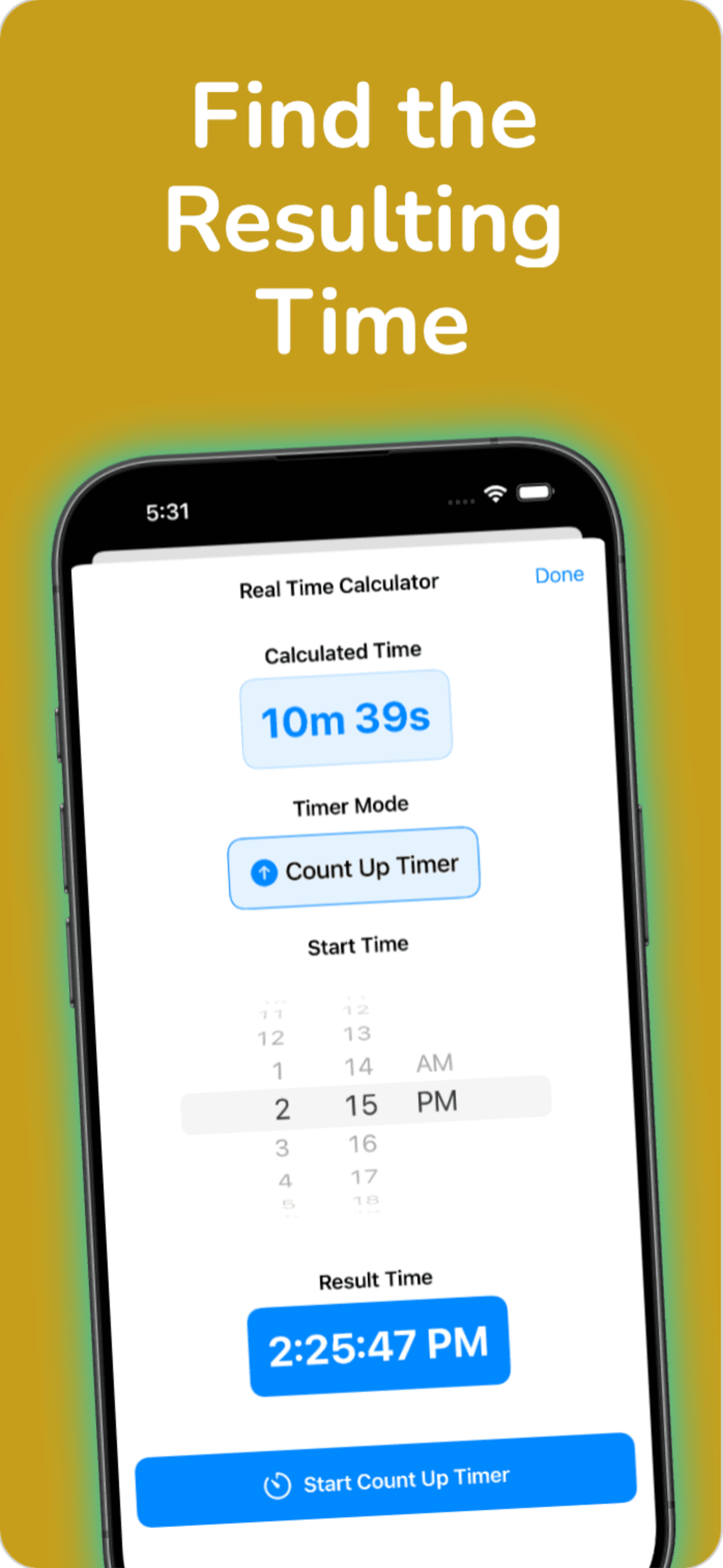 GT Time Calculator App Store Screenshot 4